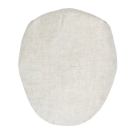 BOTVELA Linen Flat Cap for Men Women Herringbone Linen Newsboy Cap Lightweight Driver Ivy Hat Bakerboy Hat Summer Boina for Male