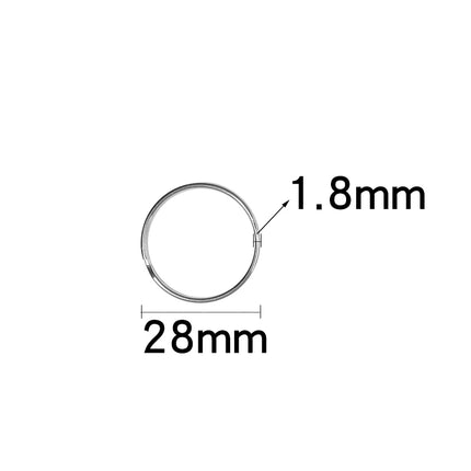 5-30pcs 12-50mm Stainless Steel Keyring Round Key Ring Key Chain Split Keychain Key Holder For Key Double Split Rings Connectors
