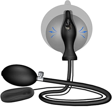 Inflatable Silicone Penis/Ball Gag Oral Dildo Open Mouth Plug Expandable Pump Big Anal Butt Plug Vibrator BDSM Flirt Sex Tools