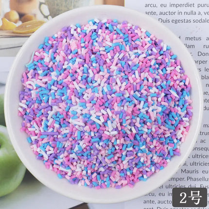 20g Fake Sprinkles Decoration For slime Filler DIY Slime Supplie simulation Candy Cake Dessert Accessories Toy for children Gift