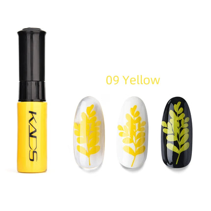 KADS Nail Art Stamping Polish 1 Bottle White Black Gold Stamping Nail Lacquer of Acrylic Paint Tool Beauty Decoration Vernish