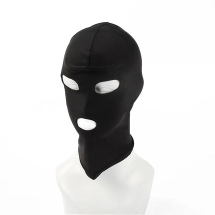 BDSM Fetish Mask Hood Adult Game Bondage Party Open Mouth Eye Elastic Head Mask Cosplay Slave Punish Headgear Mask Sex Toy