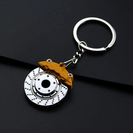 Creative Gear Head Keychain Speed Gearbox Keyring For Car Key Turbo Hub Brake Disc Pendant Shock Absorber Keys Holder Chain Ring