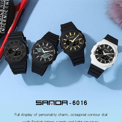 SANDA Outdoor Sports Watches Men Ms LED Digital Watches Military Waterproof Date Electronic Watch Boy Girl Relogio Masculino
