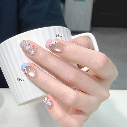 12 Colors Set No-wash Embossed Texture UV Gel Glitter Nail Art Paint Chrome Nail Art Colored Gel Paint