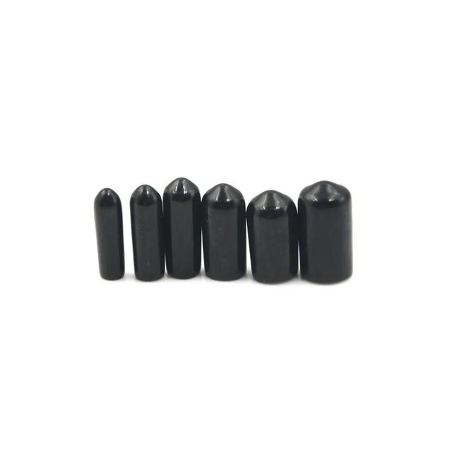 10/25/50pcs 3-25mm PVC Vinyl Rubber Round End Cap Threaded Cap Steel Pipe Plastic Pipe Rubber Protector Classification Kit