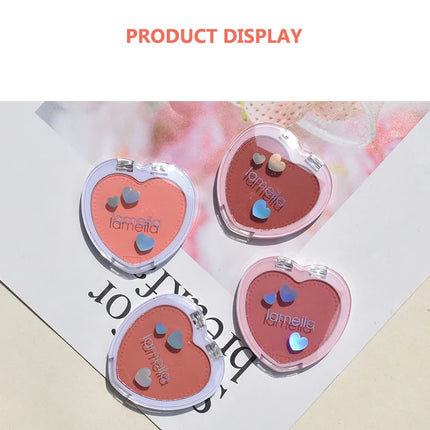 Blush Makeup Love Palette 4 Color Mineral Powder Peach Red Rouge Lasting Natural Hawthorn Cheek Tint Waterproof Blusher Cosmetic