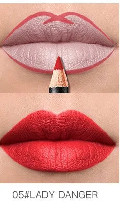 Pudaier Lip Liner Waterproof Durable Decolorization Nude Lip Gloss Matte Lipliner Lipstick Pen Hot Selling