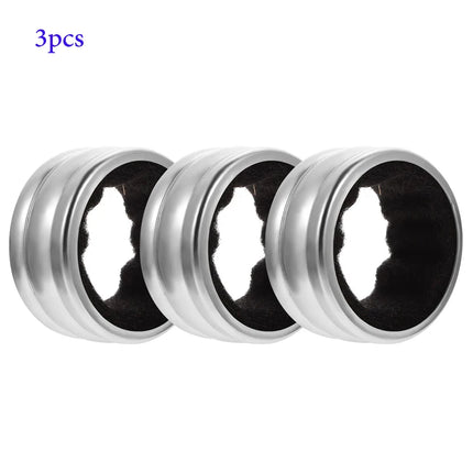 Stainless Steel Wine Bottle Collars Drip Ring Velvet Lined Anti-overflow Wine Drip Catcher for Home Bar Restaurant Outdoor Party