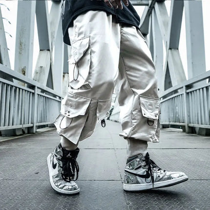 Harajuku Casual Pants Mens Multi-pocket Cargo Pants Joggers Sweatpants Fashion Men Streetwear Male Trend Hip-Hop Loose Trousers