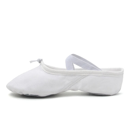 Girls Ballet Shoes Canvas Flat Ballet Dancing Slippers Dance Shoes For Adult Women Kids Children Classic Split-Sole Soft Leather