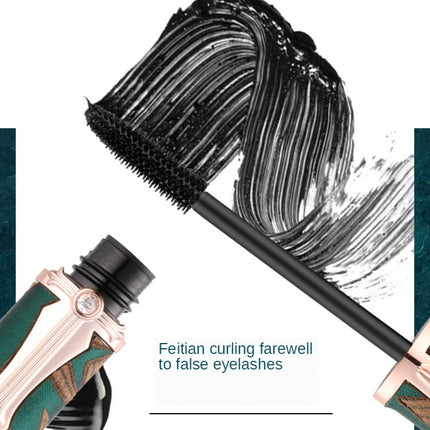 Hojo Curling Mascara Waterproof Antiperspirant Not Blooming Long Curling Makeup Sense of Natural Fiber Mascara Makeup Brushes