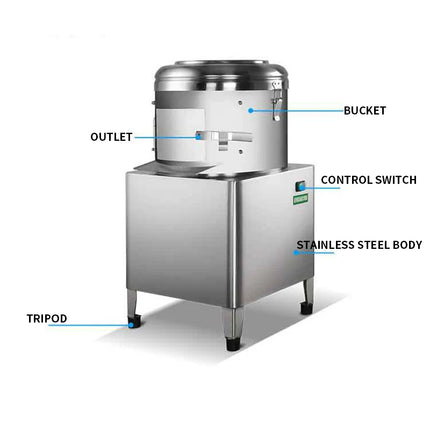 PP8 Automatic Small Peeling Machine 370W commercial canteen taro, ginger, potato and sweet potato cleaning and peeling artifact