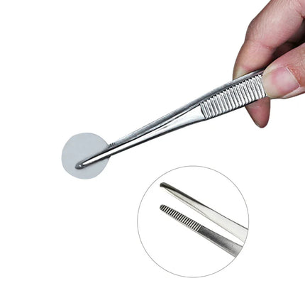 Stainless Steel 430/304 Anti-iodine Medical Tweezers Long Straight Forceps 12.5cm-30cm Straight Head Elbow Thicken Medical Tools