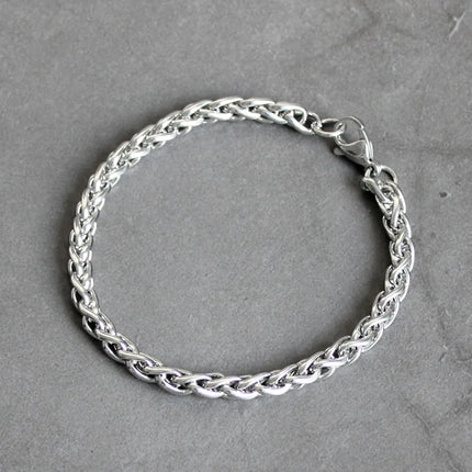 Width 4/5/6MM stainless steel keel chain bracelet fashion men's bracelet hip-hop rock jewelry party gift wholesale price