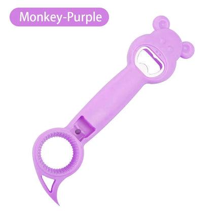 Multifunctional Four-In-One Safety Can Bottle Opener Household Canned Bottle Cap Screwing Device Home Tool