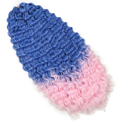 Deep Twist Crochet Hair Synthetic Soft Afro Curs Ombre Braiding Hair Extensions 60Stands  African Braided Hair For Women
