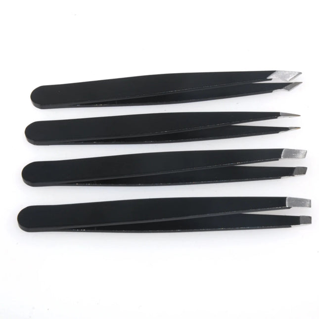 1.5mm Thickness Stainless Steel Tweezers Anti-static Maintenance Electronics Precision Tweezers for Eyebrow DIY Repair Tools