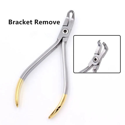 Dental Orthodontic Toolkit - Featuring Lingual Wire Niti Cinch Back Plier, Needle Holder for Suturing & Sharp End Cutting Pliers