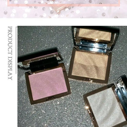 GUICAMI  New Highlighter Makeup Shimmer Powder Highlighter Palette Base Illuminator Highlight Face Contour Golden Bronzer