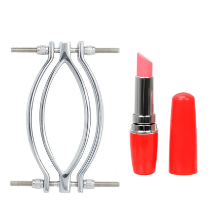 Electric Shock Vagina Pen Labia Clips Nipple Clamp Bdsm Bondage Clit Stimulator Set Restraint Strap Mouth Gag Vibrator Sex Toys