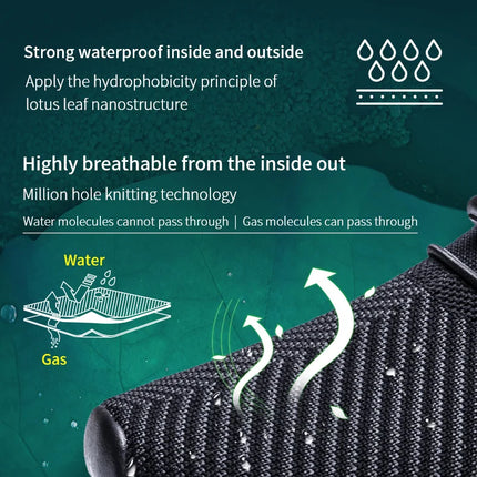 ONEMIX Waterproof Black Running Shoes for Men Breathable Training Sneakers Male Outdoor Anti-Slip Summer Trekking Sports Shoes