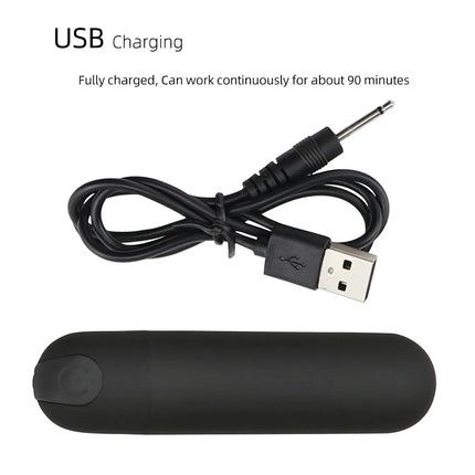 Powerful USB Charge Bullet Vibrator Clitoris Stimulator G-Spot Vagina Massage Adult Erotic Sex Toys For Woman Female Masturbator