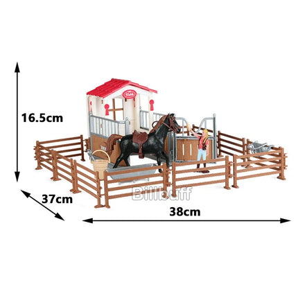 HOT Equestrian Knight Rider Animal Horse Models Action & Toys Figures Solid Appaloosa Harvard Hannover Clydesdale Christmas Gif