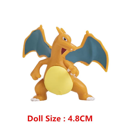 Pokemon Figures 3-9 Cm Cartoons Movie Anime Figure Charizard Pikachu Mewtwo Pocket Monster Action Toys Model Gifts