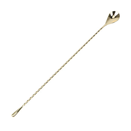 Stir Spoon Mixing Cocktail Spoon 30/40cm Stainless Steel Bartender Tools Bar Teadrop Spoon Bar Tool Spiral Pattern