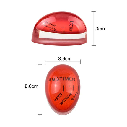 1/3/4pc Egg Timer Color Changing Indicator Kitchen Boiled Egg Timer Resin Perfect Boiled Eggs By Temperature Home Kitchen Gadget