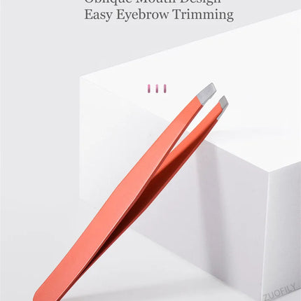 1pc Stainless Steel Eyebrow Tweezer Face Hair Removal Tweezers Colorful Makeup Eyelash Tweezer Eye Brow Clips Makeup Tools