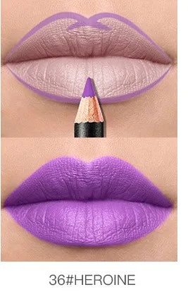 Pudaier Lip Liner Waterproof Durable Decolorization Nude Lip Gloss Matte Lipliner Lipstick Pen Hot Selling