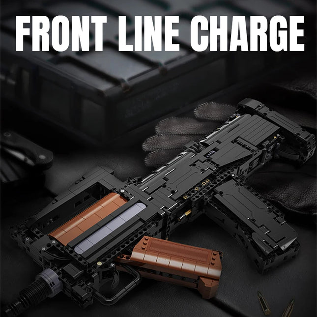 Cada 1504pcs Military Electric Groza Assault Rifle Model Building Blocks MOC Gun Bricks Toys for Boys