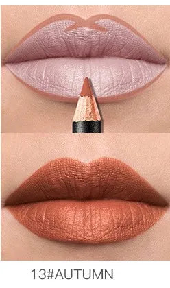 Pudaier Lip Liner Waterproof Durable Decolorization Nude Lip Gloss Matte Lipliner Lipstick Pen Hot Selling