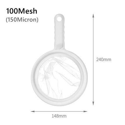 100/200/400 Mesh Kitchen Nut Milk Filter Ultra-fine Mesh Strainer Nylon Mesh Filter Spoon for Soy Milk Coffee Yogurt Strainers