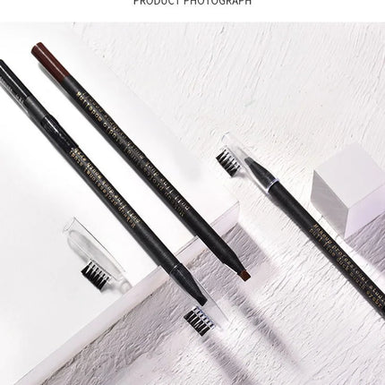Brown Eyebrow Pencil Waterproof High Quality Professional Female Cheap Eyebrow Enhancer Chinese Cosmetics Haozhuang Brand Makeup