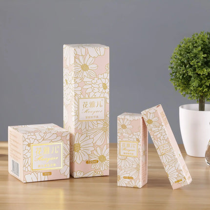 Custom paper box cardboard box Lipstick Cosmetic Perfume Bottle Kraft Paper Box Essential Oil Packaging Box