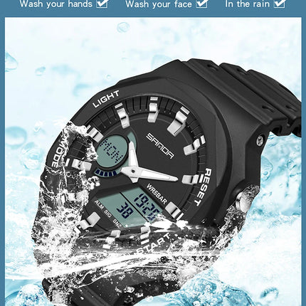 SANDA Outdoor Sports Watches Men Ms LED Digital Watches Military Waterproof Date Electronic Watch Boy Girl Relogio Masculino