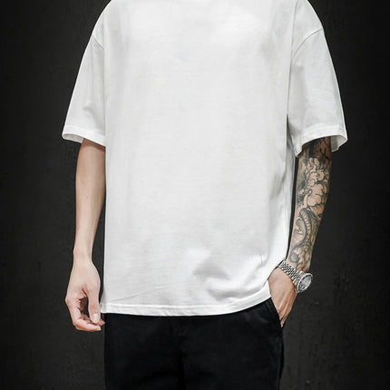 LEGIBLE 2025 Summer Men's T Shirt Casual Loose Cotton Short Sleeve T-Shirt Mens Top Tee shirt Men