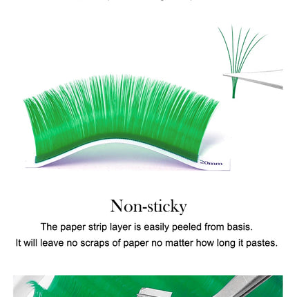 Fadvan Colored Eyelashes Extension Easy Fanning Red Green Blue Brown Purple Colorful Auto Blooming Makeup Lashes 15-20mm Long