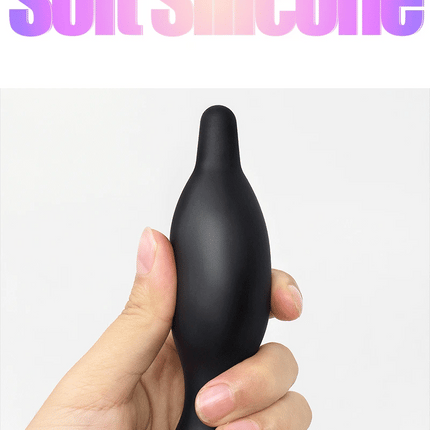 Inflatable Silicone Penis/Ball Gag Oral Dildo Open Mouth Plug Expandable Pump Big Anal Butt Plug Vibrator BDSM Flirt Sex Tools