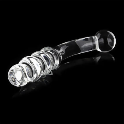 Pyrex Glass Dildo Fake Penis Crystal Anal Beads Butt Plug Prostate Massager G Spot Female Masturbation Toys