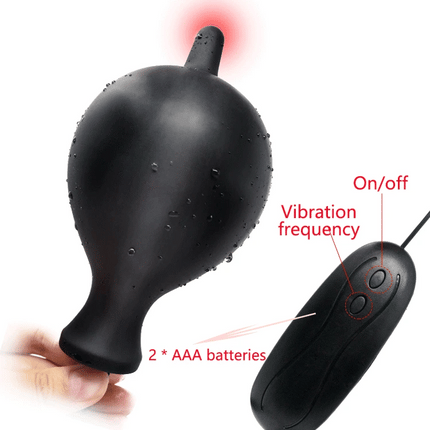 Inflatable Silicone Penis/Ball Gag Oral Dildo Open Mouth Plug Expandable Pump Big Anal Butt Plug Vibrator BDSM Flirt Sex Tools