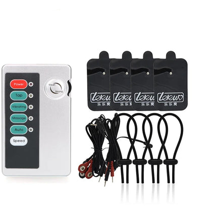 Electro Shock Penis Ring Bdsm Strong Electric Stimulate Therapy Massager Pad Penis Extender Enlargement Sex Toy Male Masturbator