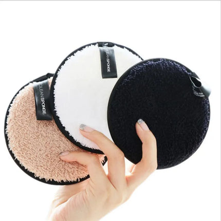 Reusable Makeup Remover Pads Cotton Wipes Microfiber Make Up Removal Sponge Cotton Cleaning Pads Tool