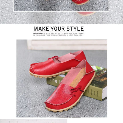 Women Flats Hot Sell Colourful Leather Women Loafers Ballet Pointed Toe Flats Ladies Shoes Loafers Plus Size 44 Zapatos De Mujer