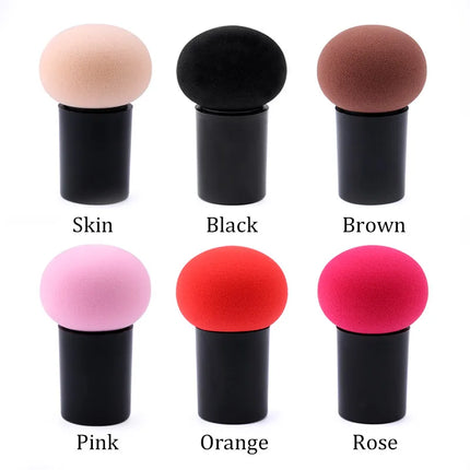 Cosmetic Sponge Handheld Mushroom Head Cosmetic Puff Foundation Cream Concealer Makeup Sponges Smooth Sponge Beauty Makeup Tools