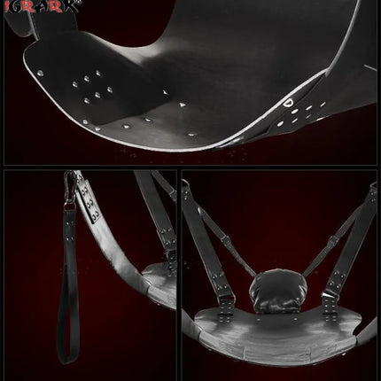 Super Load-Bearing 2 Layer Leather Sex Hammock Swing Chair Sling Bed Pillow BDSM Bondage Sex Toys for Couples Adults 18+ Games