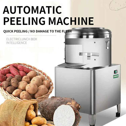 PP8 Automatic Small Peeling Machine 370W commercial canteen taro, ginger, potato and sweet potato cleaning and peeling artifact